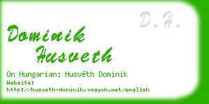 dominik husveth business card