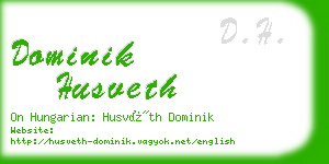 dominik husveth business card